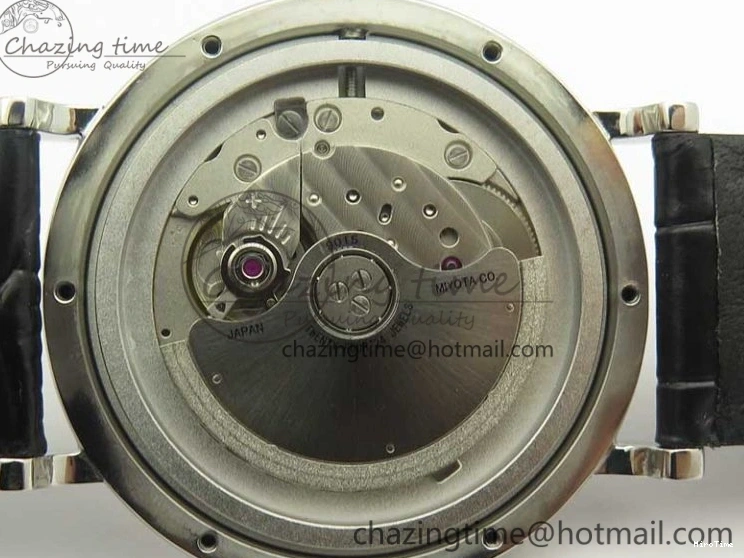 MIROTIME 0520 Portofino Automatic SS MKF 1:1 Best Edition White Dial On Black Leather Strap MIYOTA 9015 V Original 7204